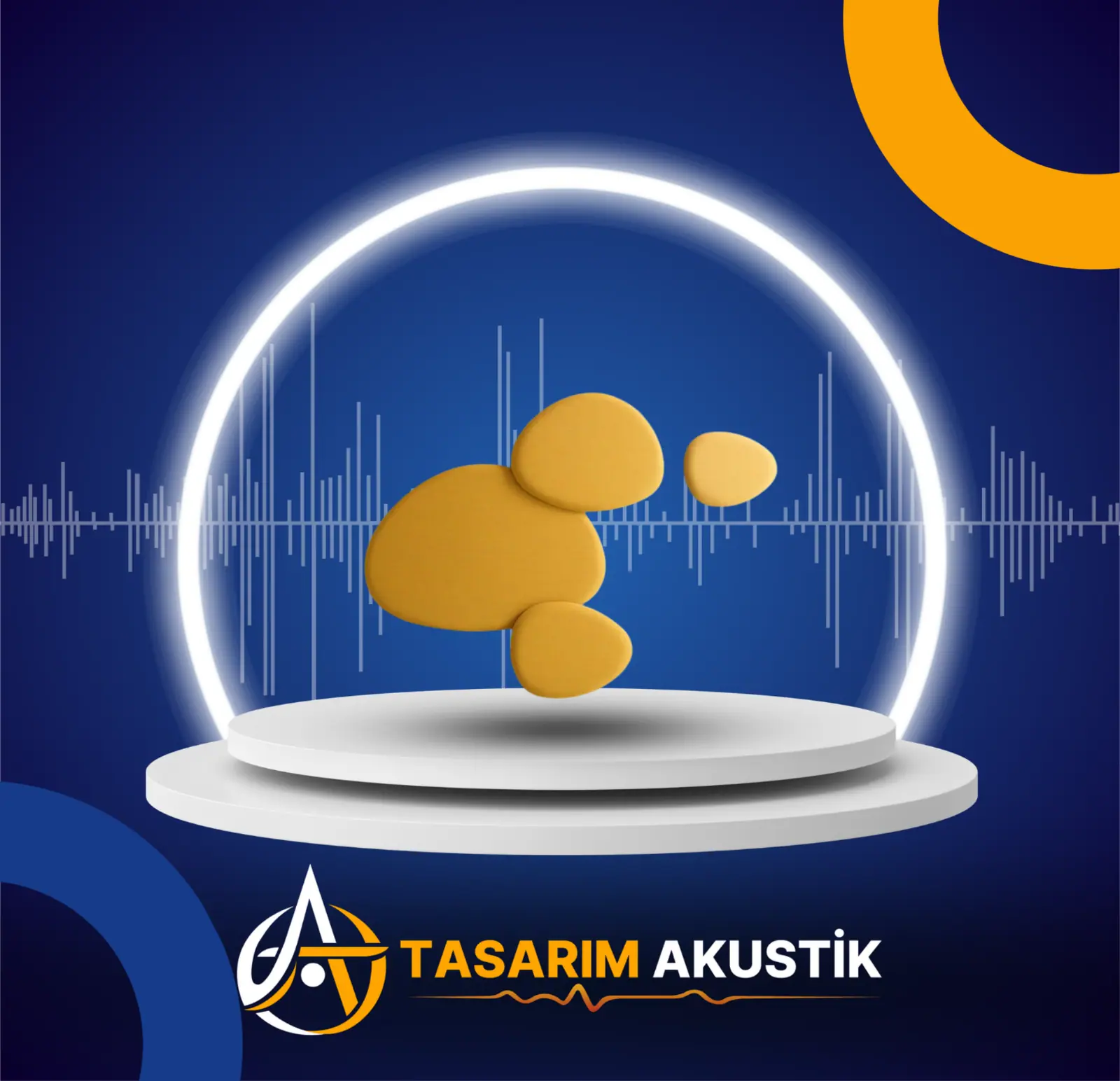 Akustik dairesel panel görsel 3