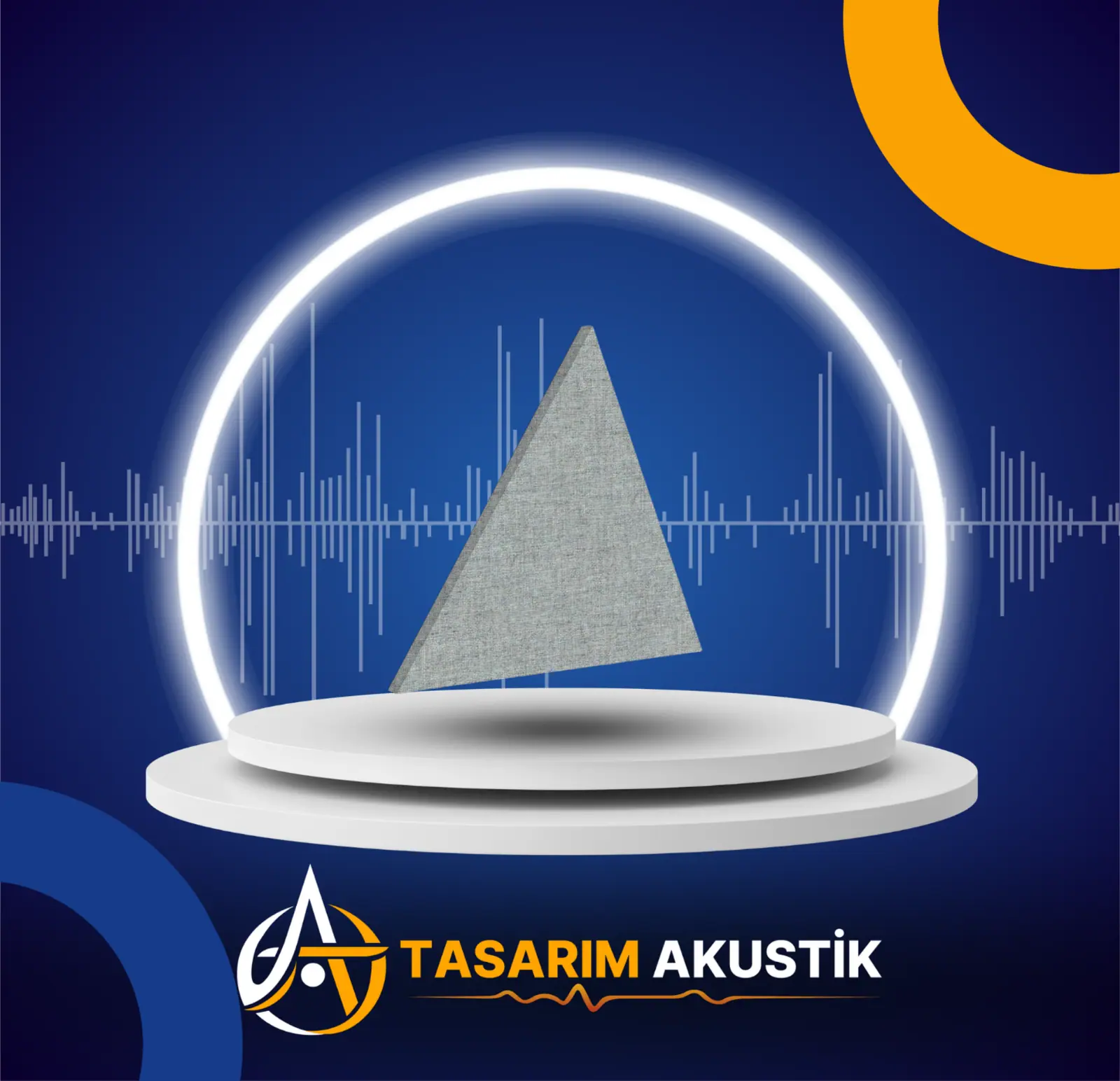 Akustik üçgen panel görsel 2