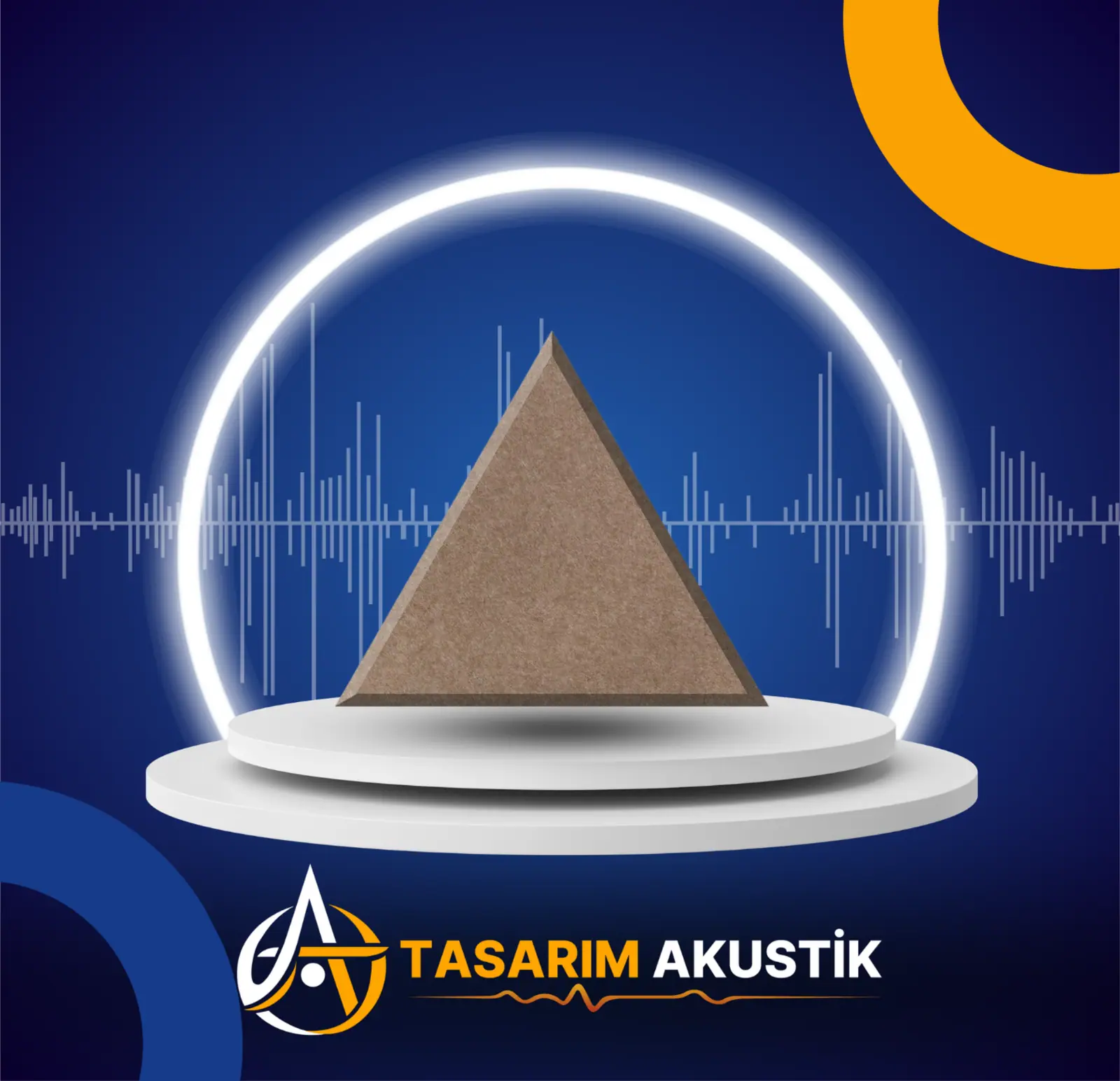 Akustik üçgen panel görsel 3
