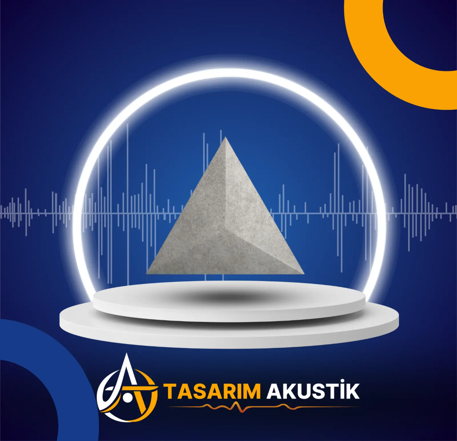 Akustik üçgen panel görsel 4