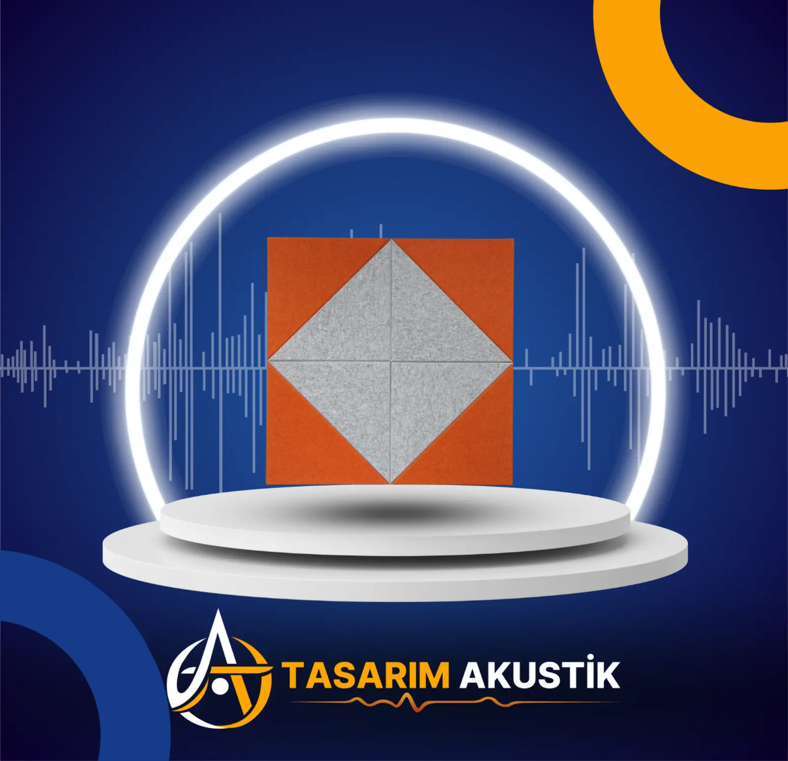 Akustik üçgen panel görsel 6
