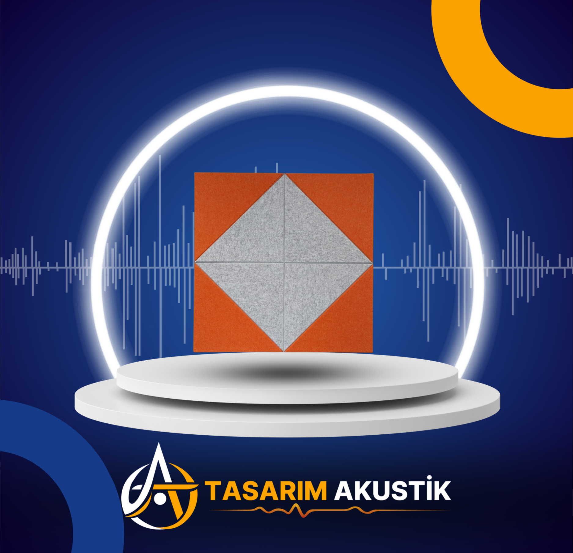 Akustik üçgen panel görsel 6